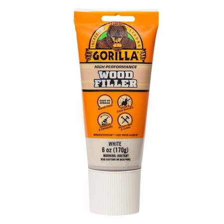Gorilla Glue Gorilla White Wood Filler 6 oz, PK6 112124